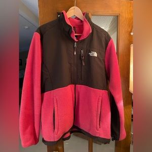 The North Face Pink/Brown Fleece Jacket XL